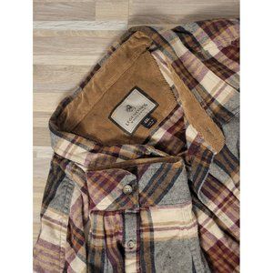 Legendary Whitetails Flannel Long Sleeve Shirt with Corduroy Accents, Men's 4XL,